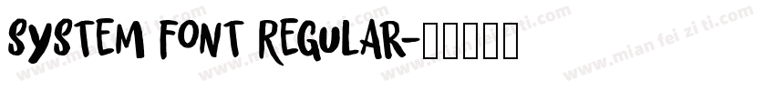 system font Regular字体转换